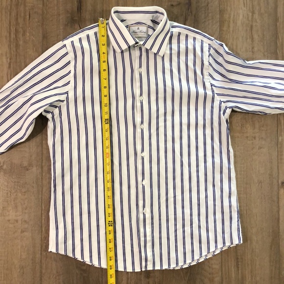 BROOKS BROTHERS x THOMAS MASON Superfine Italian Shirting Regent Fit Dress Shirt - Picture 7 of 10